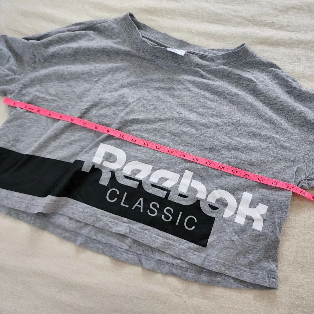 Reebok crop top grey sporty large - Picture 5 of 7